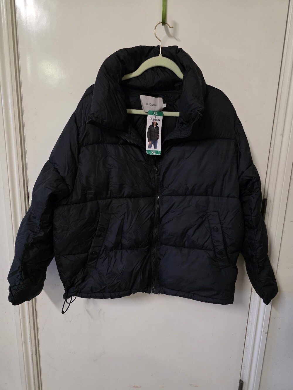 Hudson Jeans Black Puffer Jacket with Tag